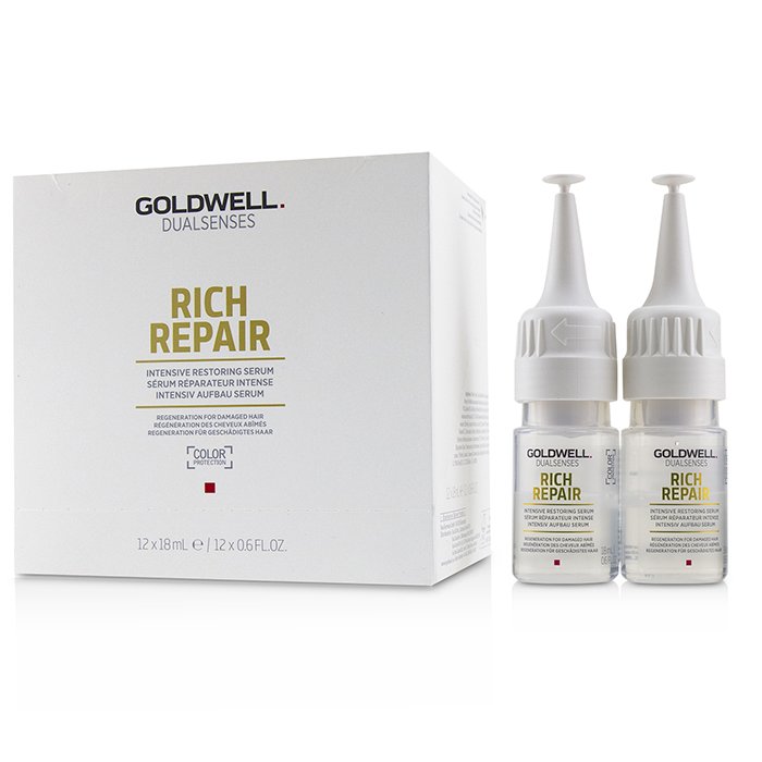 Goldwell Dual Senses Rich Repair Intensive Restoring Serum - Regeneration For Damaged Hair (Box Slightly Damaged) 12x18ml/0.6ozProduct Thumbnail