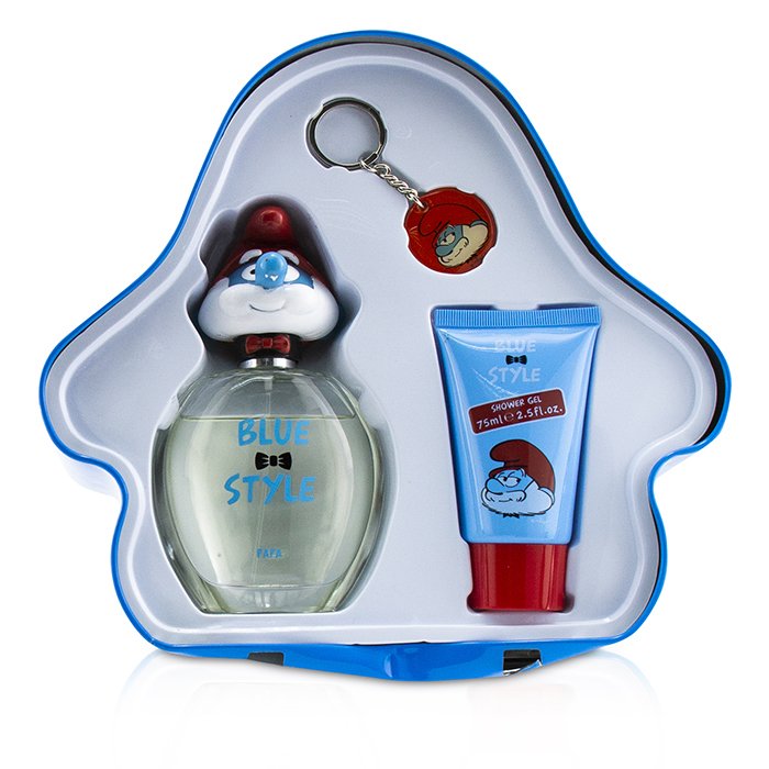 The Smurfs Papa Coffret: Eau De Toilette Spray 100ml/3.4oz + Shower Gel 75ml/2.5oz + Key Chain (Box Slightly Damaged) 3pcsProduct Thumbnail