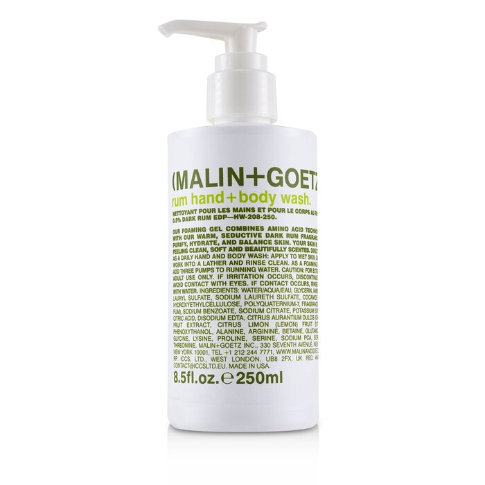 MALIN+GOETZ Rum Hand+Body Wash תרחיץ ידיים וגוף 250ml/8.5ozProduct Thumbnail