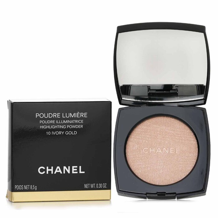 Chanel Ivory Gold (10) Highlighting Powder Review & Swatches