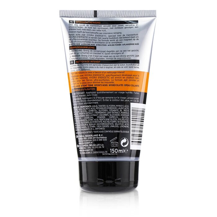 L'Oreal Men Expert Hydra Energetic X Daily Purifying Wash 150ml/5ozProduct Thumbnail