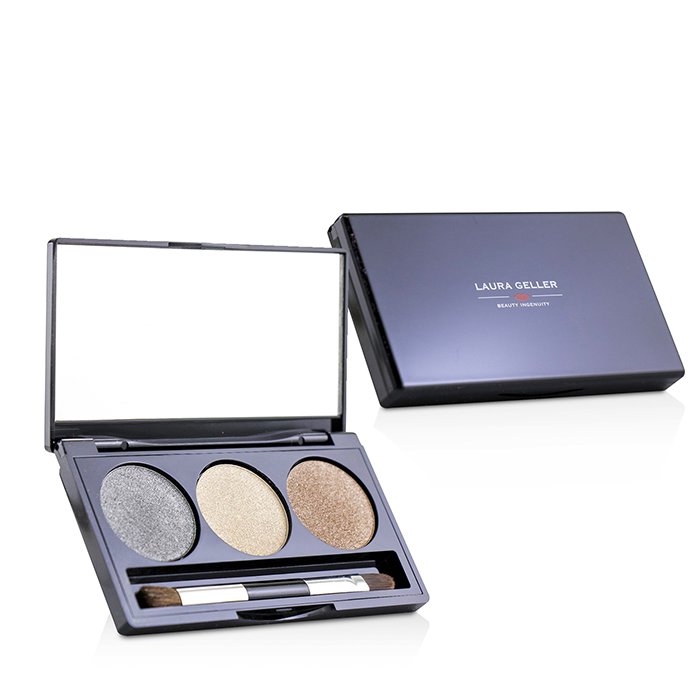 Laura Geller Baked Cream Glaze Trio Eyshadow Palette With Brush Duo Pack 2x3g/0.1ozProduct Thumbnail