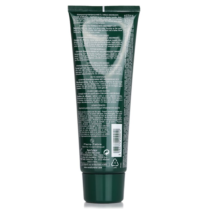 Rene Furterer Curbicia Purifying Ritual Purifying Clay Shampoo - Oily Scalp (Salon Product) 250ml/9ozProduct Thumbnail