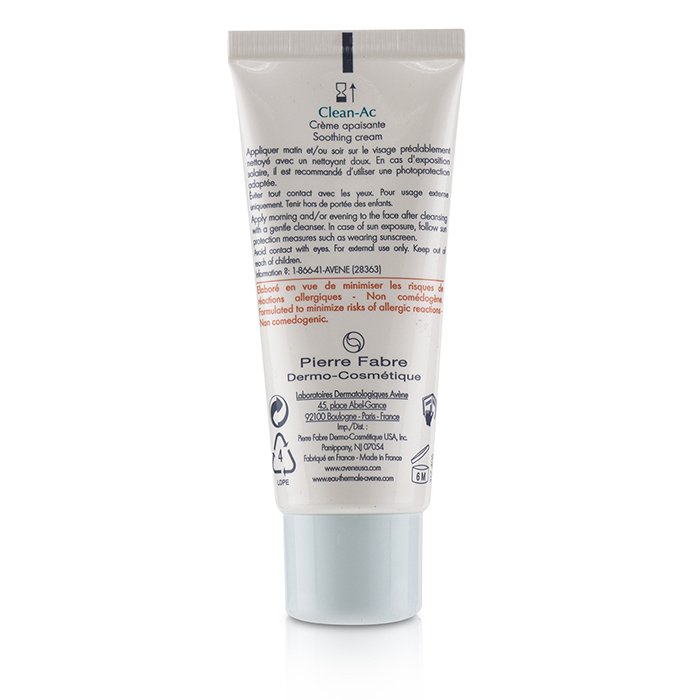 Avene Clean-Ac Soothing Cream - For Dry, Irritated Blemish-Prone Skin 40ml/1.3ozProduct Thumbnail