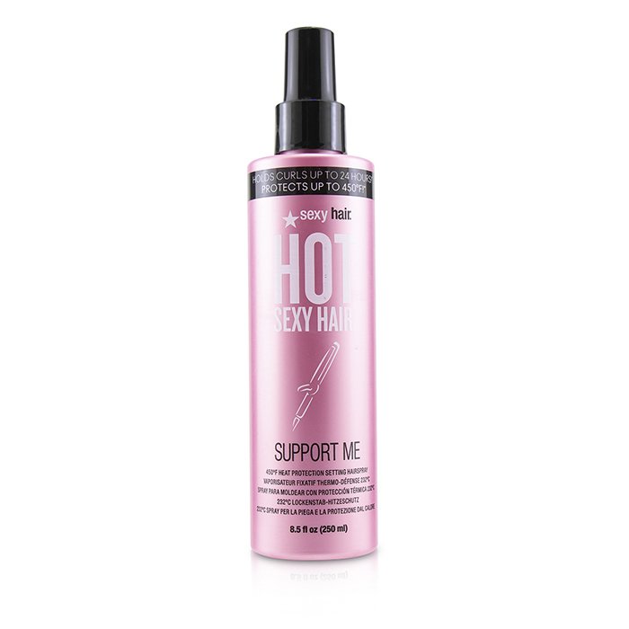 Sexy Hair Concepts Spray termiczny Hot Sexy Hair Support Me 450ºF Heat Protection Setting Hairspray 250ml/8.5ozProduct Thumbnail