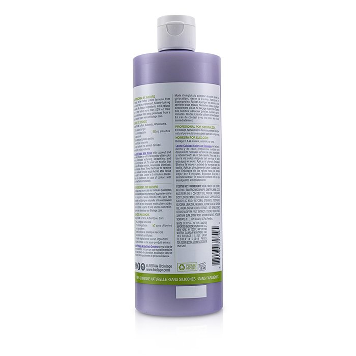 Matrix 美傑仕 潤色護髮乳(清新染色髮質適用)Biolage R.A.W. Color Care Acidic Milk Rinse (For Freshly Colored Hair) 500ml/16.9ozProduct Thumbnail
