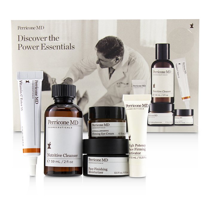 Perricone MD Zestaw Discover The Power Essentials Kit: Nutritive Cleanser+Firming Activator+Finishing Moisturizer+Eye Cream+Vitamin C Ester 5pcsProduct Thumbnail