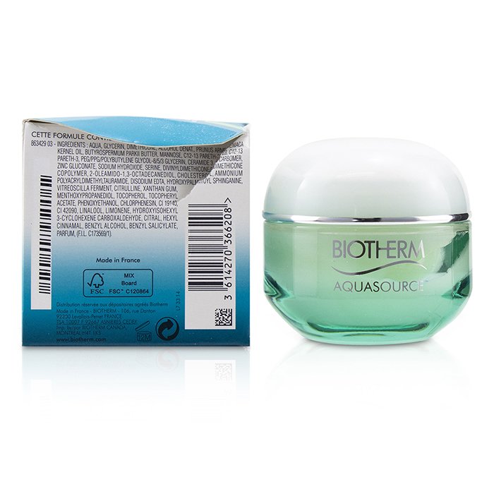 Biotherm Aquasource 48H Continuous Release Hydration Gel - For Normal/ Combination Skin (Box Slightly Damaged) 50ml/1.69ozProduct Thumbnail