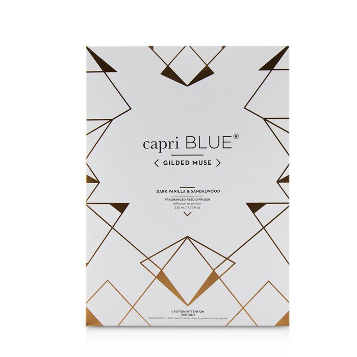 카프리 블루 Capri Blue 길디드 뮤즈 리드 디퓨저 - 다크 바닐라 앤 샌달우드 230ml/7.75ozProduct Thumbnail
