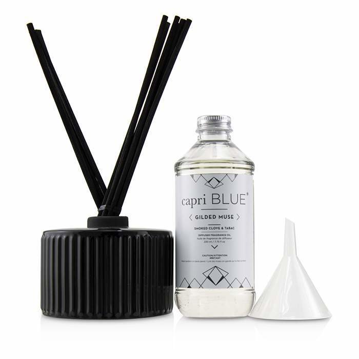 Capri Blue 室內擴香 - Smoked Clove & Tabac Gilded Muse Reed Diffuser - Smoked Clove & Tabac 230ml/7.75ozProduct Thumbnail