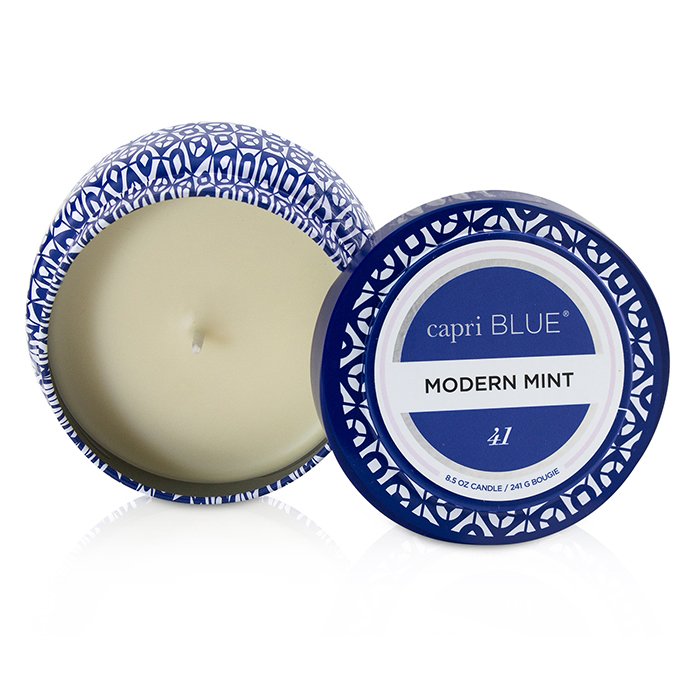Capri Blue 旅行錫製香氛蠟燭 - 現代薄荷 Printed Travel Tin Candle - Modern Mint 241g/8.5ozProduct Thumbnail