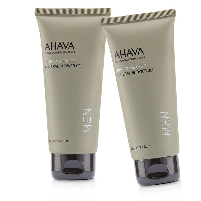 Ahava 艾哈佛  Time To Energize Mineral Shower Gel (Travel Size) Duo Pack 2x100ml/3.4ozProduct Thumbnail