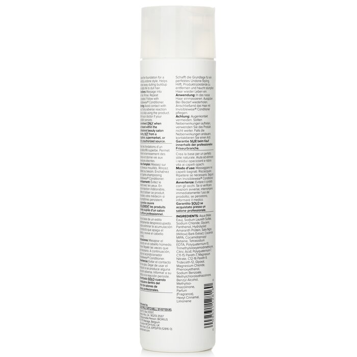 Paul Mitchell Invisiblewear Shampoo (Preps Texture - Builds Volume) שמפו 300ml/10.14ozProduct Thumbnail