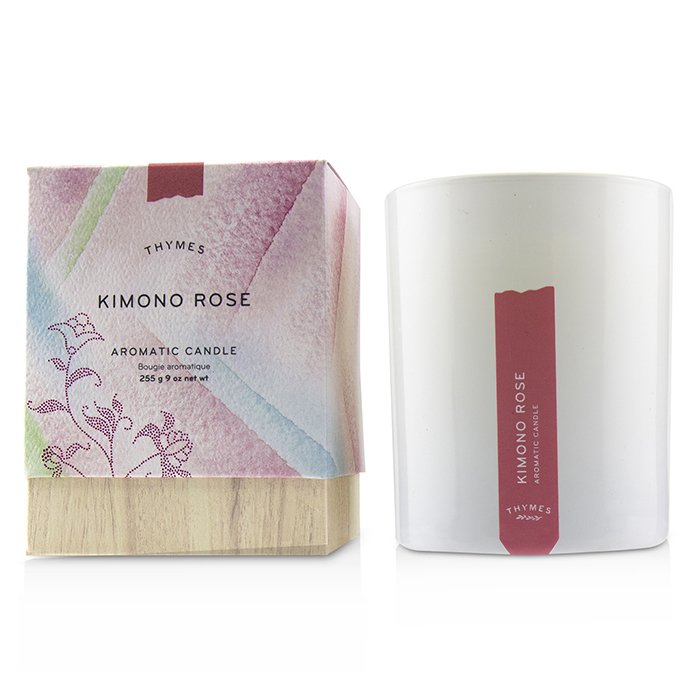 Thymes Świeca zapachowa Aromatic Candle - Kimono Rose 9ozProduct Thumbnail