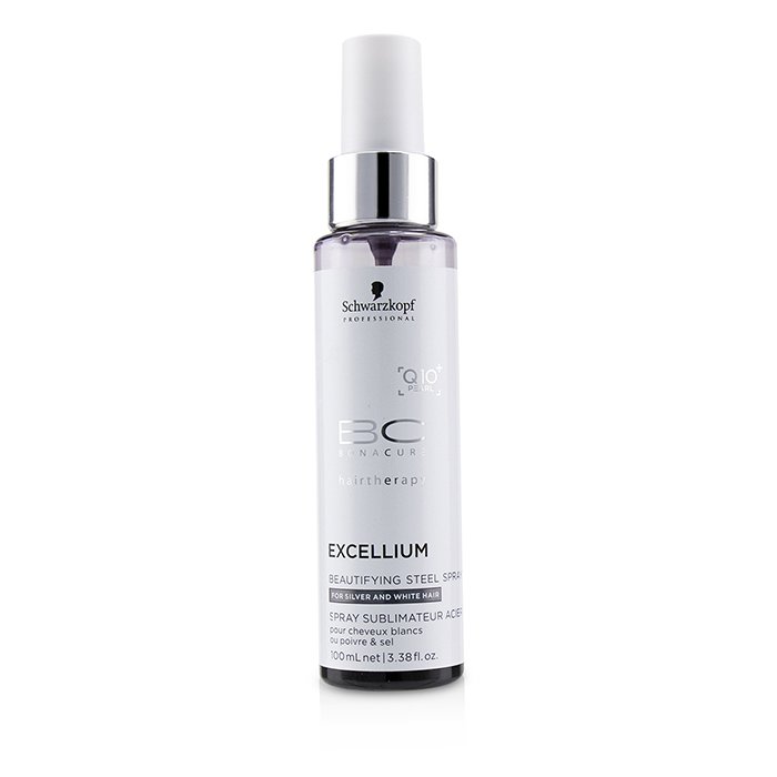 Schwarzkopf 施華蔻  BC Excellium Q10+ Pearl Beautifying Steel Spray (For Silver and White Hair) 100ml/3.38ozProduct Thumbnail