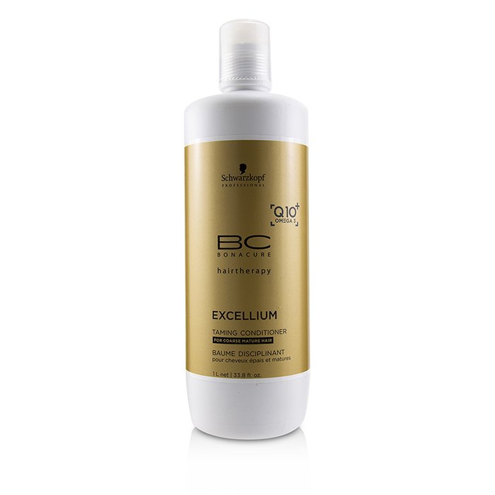 Schwarzkopf BC Excellium Q10+ Omega 3 Taming Conditioner (For grovt modent hår) 1000ml/33.8ozProduct Thumbnail