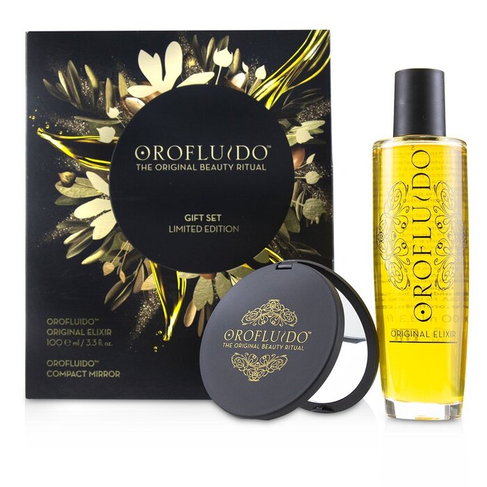 Orofluido The Original Beauty Ritual Limited Edition Gift Set: Original Elixir 100 ml + lommespeil 2pcsProduct Thumbnail