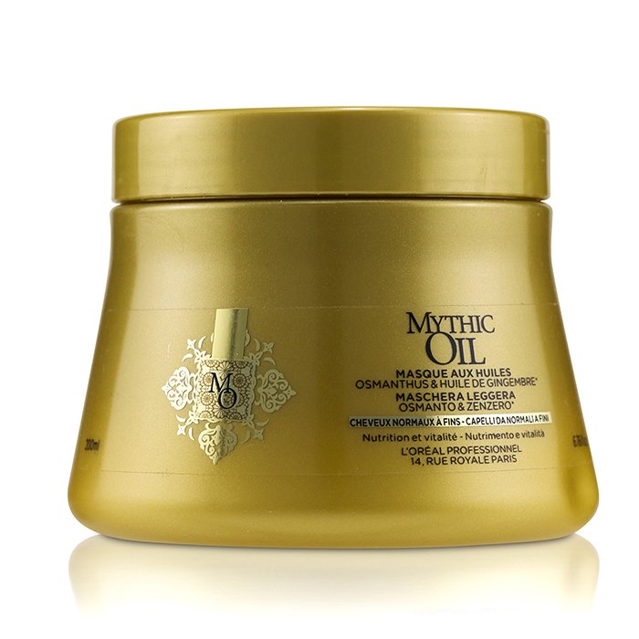 L'Oreal Professionnel Mythic Oil Oil Light Masque with Osmanthus & Ginger Oil (Normal to Fine Hair) מסכת שמן לשיער רגיל עד דק 200ml/6.76ozProduct Thumbnail