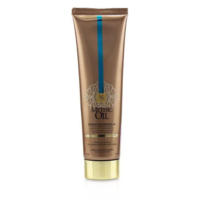 L'Oreal Professionnel Mythic Oil Créme Universelle High Concentration Argan with Almond Oil (All Hair Types) קרם עם שמן ארגן ושקדים עבור כל סוגי השיער 150ml/5ozProduct Thumbnail