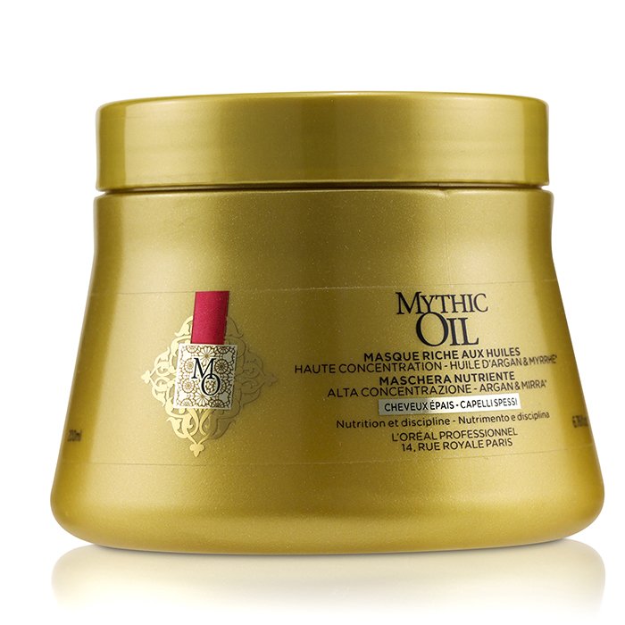 L'Oreal Professionnel Mythic Oil Oil Rich Masque High Concentration Argan Oil with Myrrh (Thick Hair) 200ml/6.76ozProduct Thumbnail