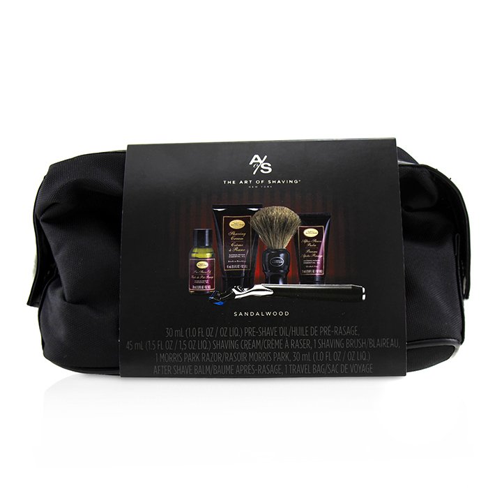 The Art Of Shaving The Four Elements of The Perfect Shave Set with Bag - Sandalwood: Pre Shave Oil + Shave Crm + A/S Balm + Brush + Razor 5pcs+1BagProduct Thumbnail