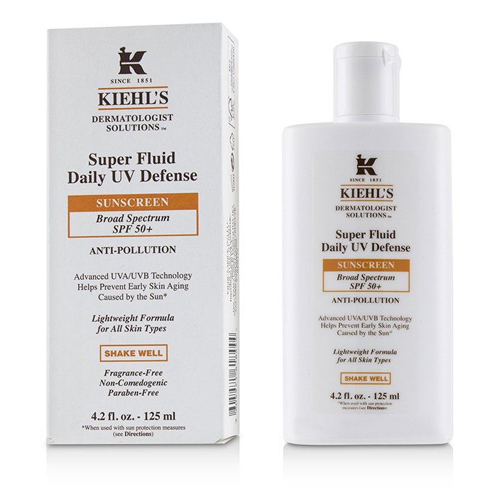 Kiehl's 契爾氏 Dermatologist Solutions Daily UV Defense Super Fluid Sunscreen SPF 50+ - Fragrance-Free (Exp. Date 09/2019) 125ml/4.2ozProduct Thumbnail