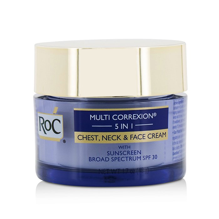 ROC 5合1防曬乳霜(胸、頸及臉部)SPF30 Multi Correxion 5 in 1 Chest, Neck & Face Cream With Sunscreen Broad Spectrum SPF30 (有效日期: 08/2019) 50ml/1.7ozProduct Thumbnail