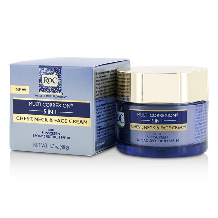 ROC Multi Correxion 5 in 1 Chest, Neck & Face Cream With Sunscreen Broad Spectrum SPF30 (Exp. Date: 08/2019) 50ml/1.7ozProduct Thumbnail
