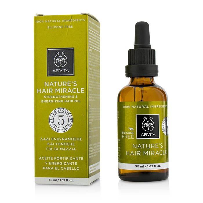 Apivita Nature's Hair Miracle Strengthening & Energizing Hair Oil with Propolis (Exp. Date: 12/2019) 50ml/1.69ozProduct Thumbnail