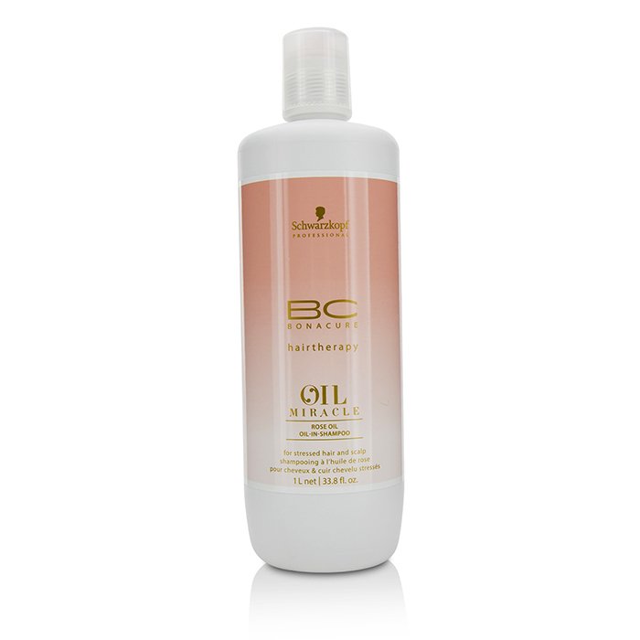 Schwarzkopf 施華蔻  BC Oil Miracle Rose Oil Oil-In-Shampoo - For Stressed Hair and Scalp (Exp. Date: 10/2019) 1000ml/33.8ozProduct Thumbnail