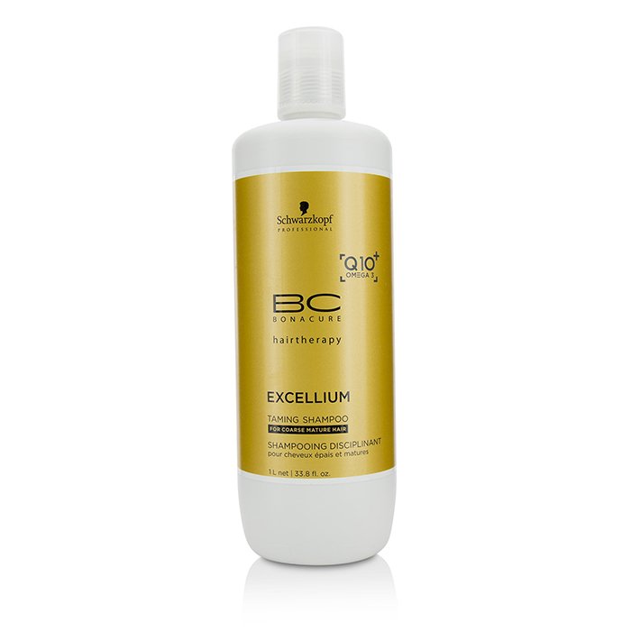 Schwarzkopf BC Excellium Q10+ Omega 3 Taming Shampoo - For Coarse Mature Hair (Exp. Date: 11/2019) 1000ml/33.8ozProduct Thumbnail