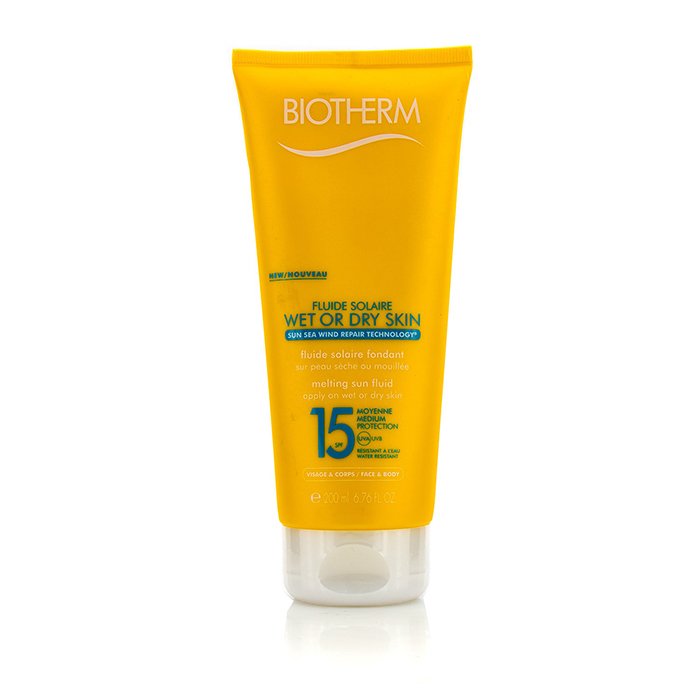 Biotherm Fluide Solaire Wet Or Dry Skin Melting Sun Fluid SPF 15 For Face & Body - Water Resistant 200ml/6.76ozProduct Thumbnail
