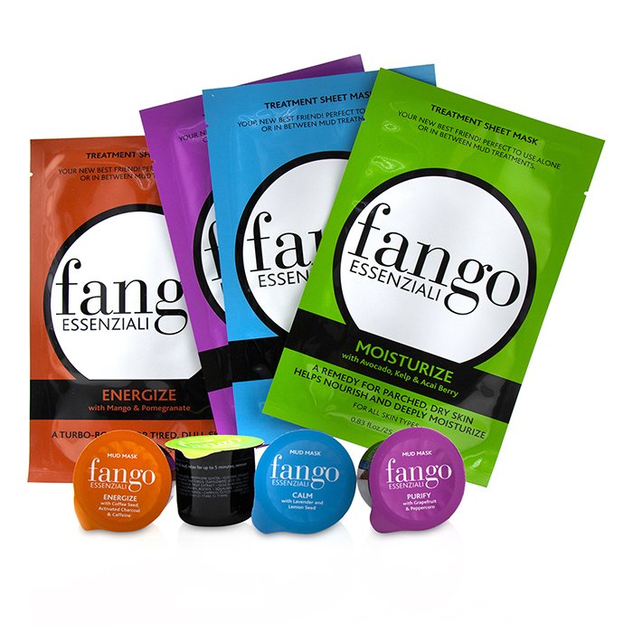 Borghese The Fango Essenziali Collection (4x Sheet Mask 25ml/0.83oz, 4x Mud Mask 25g/0.89oz) Picture ColorProduct Thumbnail
