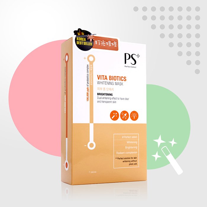 PS Perfect Select Vita Biotics Whitening Mask - Brightening 7pcsProduct Thumbnail