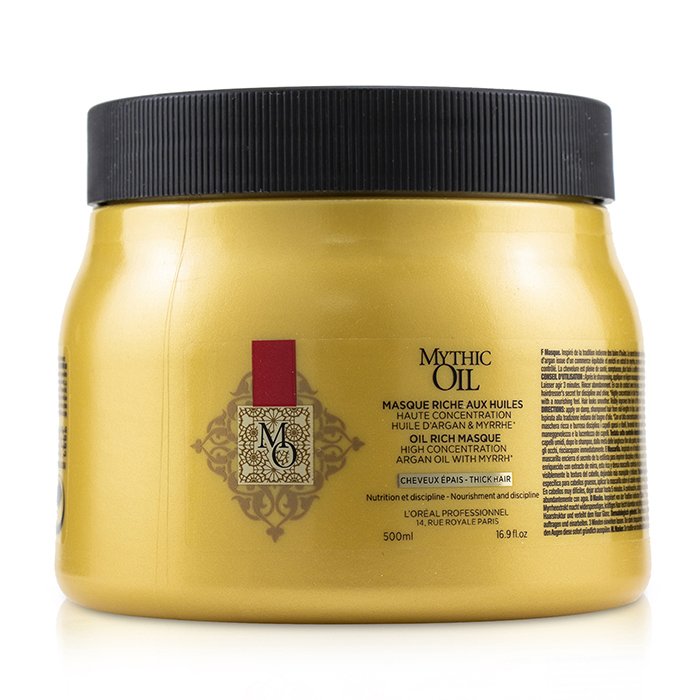 L'Oreal Professionnel Mythic Oil Oil Rich Masque High Concentration Argan Oil with Myrrh (Thick Hair) 500ml/16.9ozProduct Thumbnail