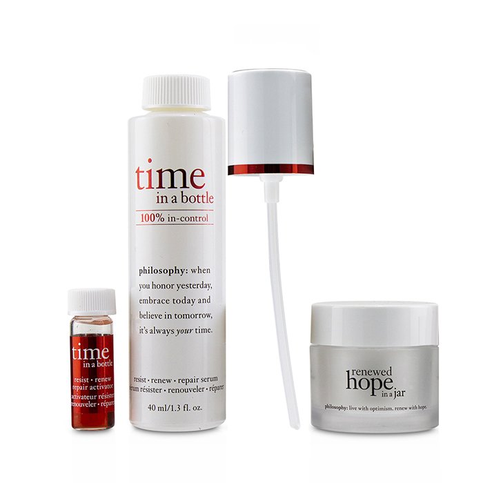 Philosophy Hydrating & Glow Renewing Duo: Time In A Bottle Suero+Activador+Renewed Hope In A Jar 3pcsProduct Thumbnail