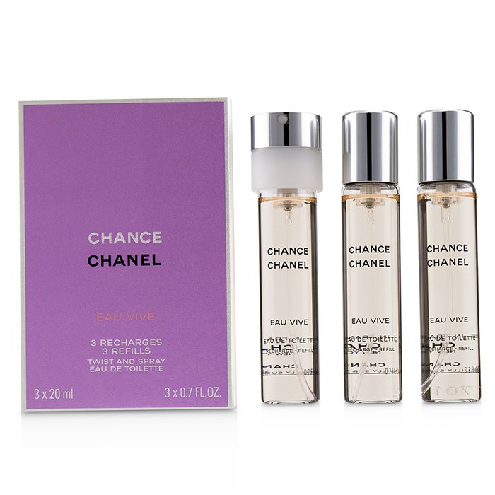 Chanel Chance Eau Vive Twist & Spray Eau De Toilette Refill 3x20ml/0.7ozProduct Thumbnail
