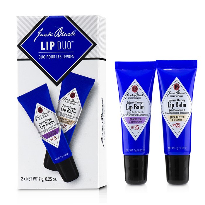 Jack Black Lip Duo: Intense Therapy Lip Balm SPF 25 x 2 (Black Tea & Blackberry + Shea Butter & Vitamin E) 2pcsProduct Thumbnail