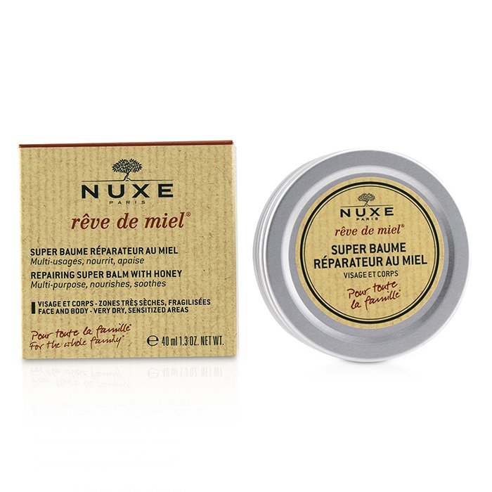 Nuxe Reve De Miel Repairing Súper Bálsamo Con Miel Para Rostro & Cuerpo (Para Áreas Muy Secas, Sensibles) 40ml/1.3ozProduct Thumbnail