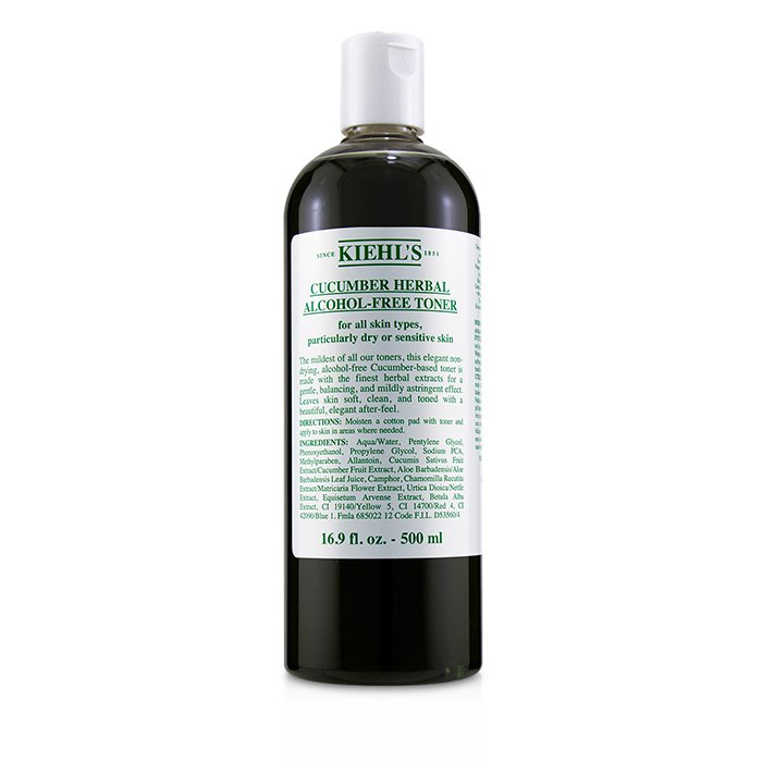 Kiehl's Ziołowy tonik do twarzy do suchej i wrażliwej skóry Cucumber Herbal Alcohol-Free Toner (Dry or Sensitive Skin) 500ml/16.9ozProduct Thumbnail