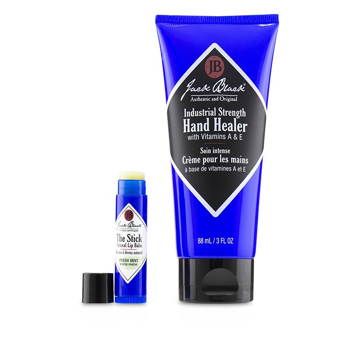 Jack Black 傑克布萊克  Comfort & Joy Duo (Unboxed) : Industrial Strength Healer + The Stick Natural Lip Balm (Fresh Mint) 2pcsProduct Thumbnail