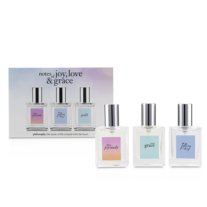 Philosophy Notes of Joy, Love & Grace Набор: Live Joyously, Falling In Love, Living Grace 3x15ml/0.5ozProduct Thumbnail