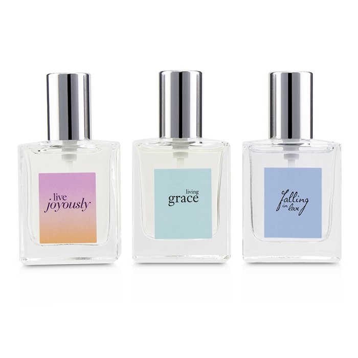 Philosophy Notes of Joy, Love & Grace מארז: Live Joyously, Falling In Love, Living Grace 3x15ml/0.5ozProduct Thumbnail