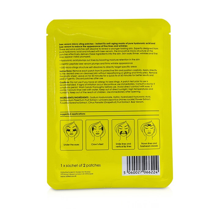 Rodial Bee Venom Micro Sting Patches 4 Sachet Pack 4x2patchesProduct Thumbnail