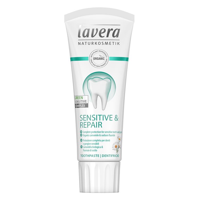Lavera Zubní pasta (Sensitive & Repair) - s organickým heřmánkem a fluoridem sodným 75ml/2.5ozProduct Thumbnail
