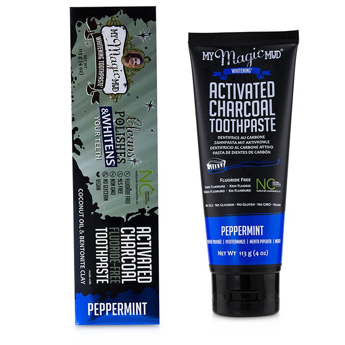 My Magic Mud Activated Charcoal Toothpaste (Fluoride-Free) - Peppermint 113g/4ozProduct Thumbnail