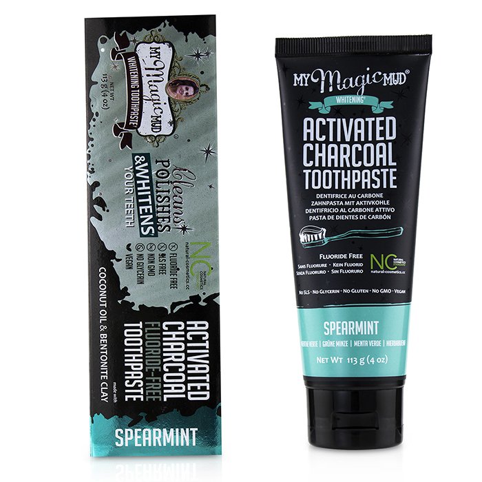 My Magic Mud Activated Charcoal Toothpaste (Fluoride-Free) - Spearmint 113g/4ozProduct Thumbnail