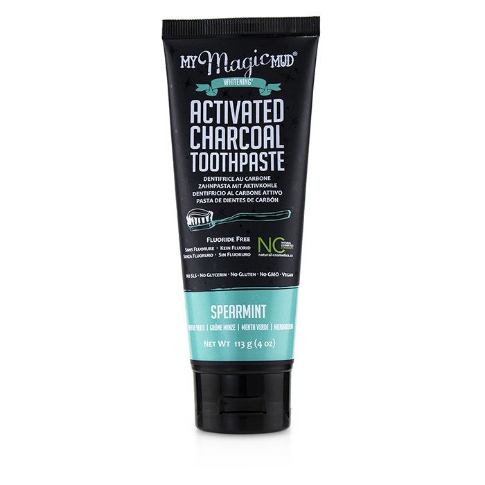 My Magic Mud Activated Charcoal Toothpaste (Fluorfri) - Spearmint 113g/4ozProduct Thumbnail