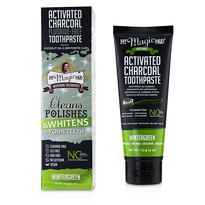 My Magic Mud Activated Charcoal Toothpaste (Fluoride-Free) - Wintergreen 113g/4ozProduct Thumbnail