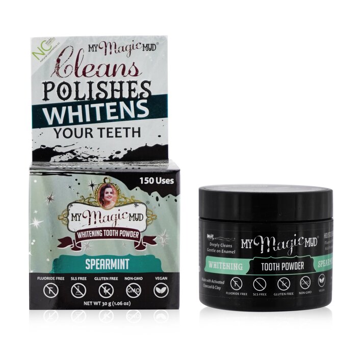 My Magic Mud Activated Charcoal Whitening Tooth Powder - Spearmint 30g/1.06ozProduct Thumbnail